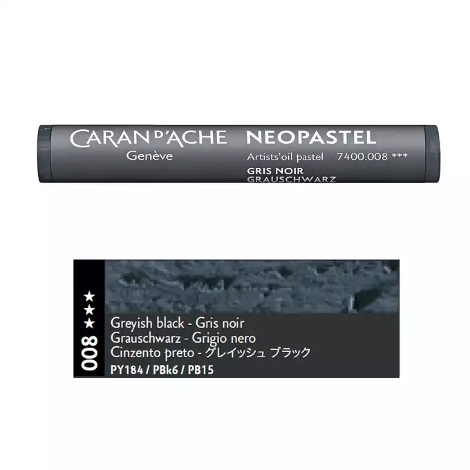 Pastela olejna Caran d’Ache NeoPastel, kolor 008 Greyish Black