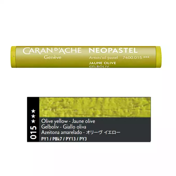 Pastela olejna Caran d’Ache NeoPastel, kolor 015 Olive Yellow