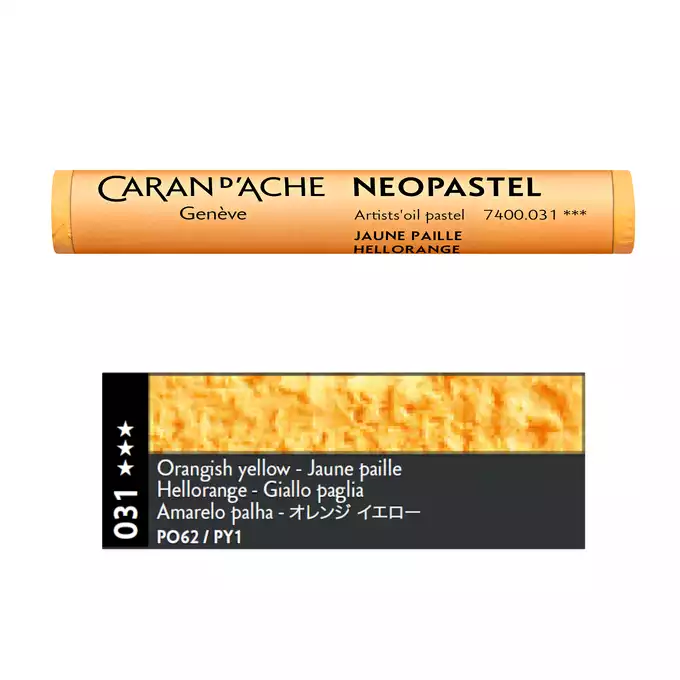 Pastela olejna Caran d’Ache NeoPastel, kolor 031 Orangish Yellow