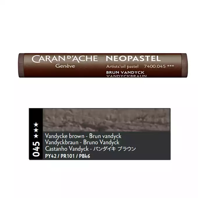 Pastela olejna Caran d’Ache NeoPastel, kolor 045 Vandycke Brown