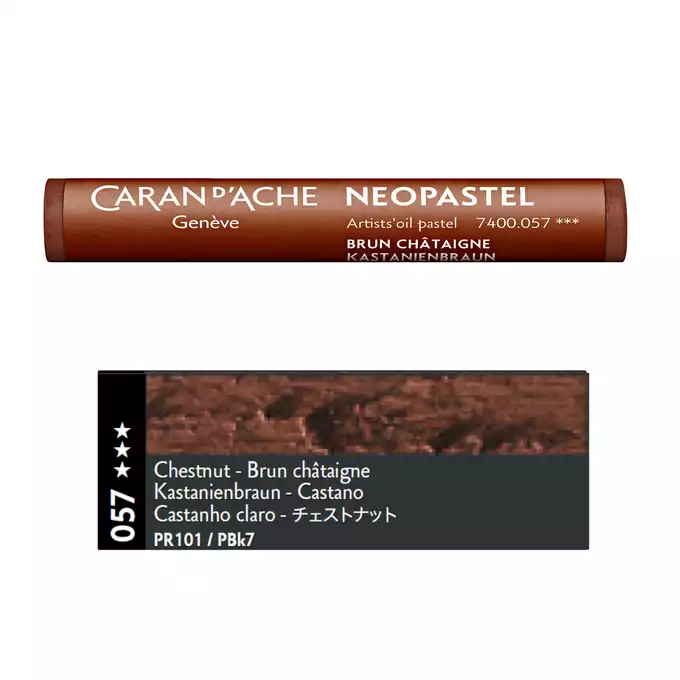 Pastela olejna Caran d’Ache NeoPastel, kolor 057 Chestnut