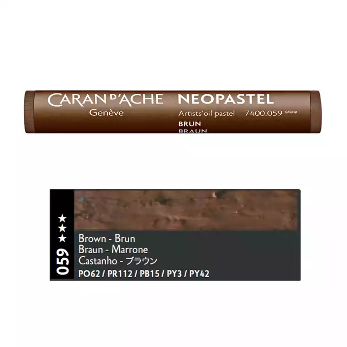 Pastela olejna Caran d’Ache NeoPastel, kolor 059 Brown