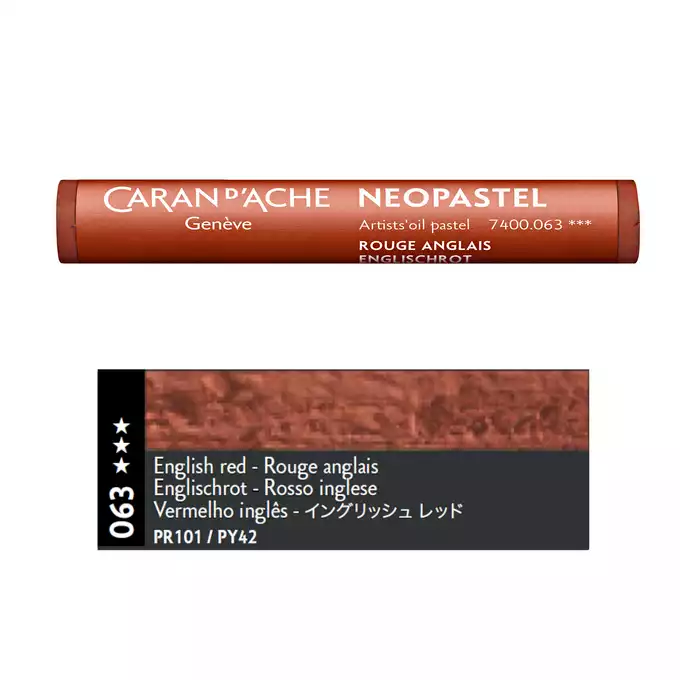 Pastela olejna Caran d’Ache NeoPastel, kolor 063 English Red