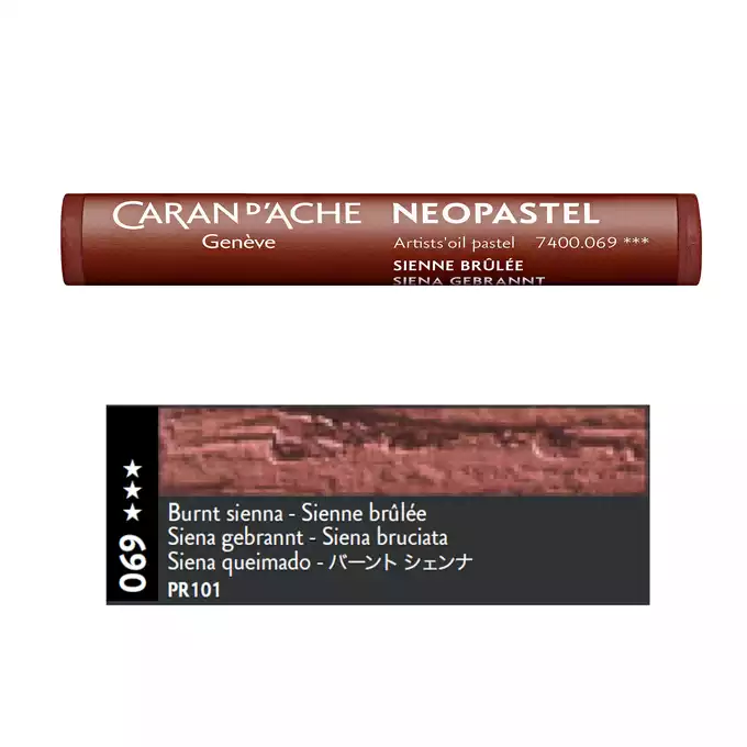 Pastela olejna Caran d’Ache NeoPastel, kolor 069 Burnt Sienna