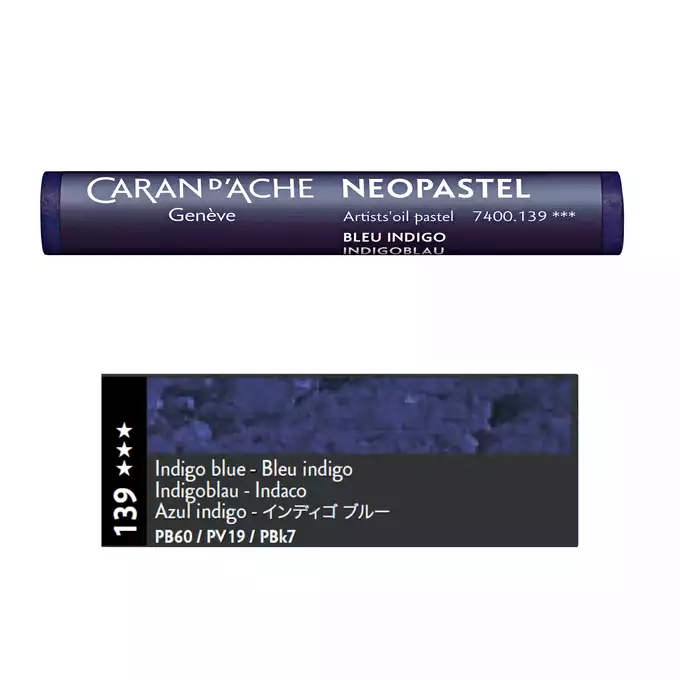 Pastela olejna Caran d’Ache NeoPastel, kolor 139 Indigo Blue