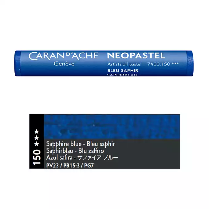 Pastela olejna Caran d’Ache NeoPastel, kolor 150 Sapphire Blue