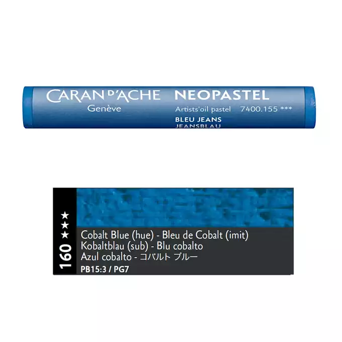 Pastela olejna Caran d’Ache NeoPastel, kolor 160 Cobalt Blue