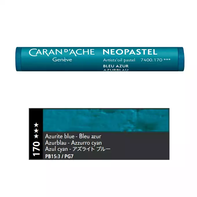 Pastela olejna Caran d’Ache NeoPastel, kolor 170 Azurite Blue