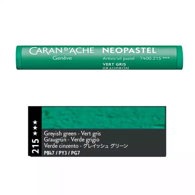 Pastela olejna Caran d’Ache NeoPastel, kolor 215 Greyish Green