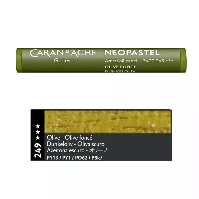 Pastela olejna Caran d’Ache NeoPastel, kolor 249 Olive