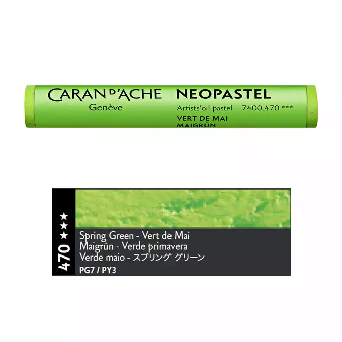 Pastela olejna Caran d’Ache NeoPastel, kolor 470 Spring Green