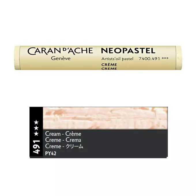 Pastela olejna Caran d’Ache NeoPastel, kolor 491 Cream