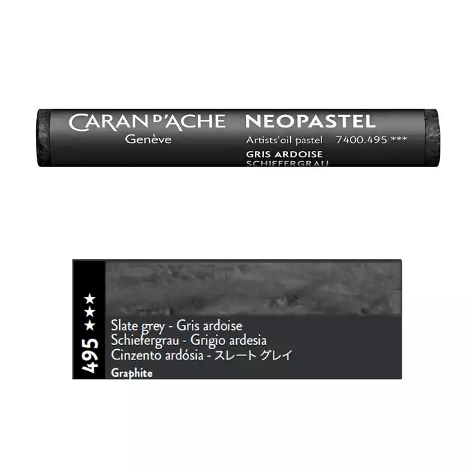 Pastela olejna Caran d’Ache NeoPastel, kolor 495 Slate Grey