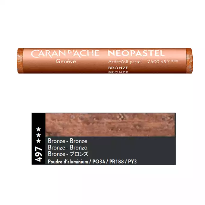 Pastela olejna Caran d’Ache NeoPastel, kolor 497 Bronze