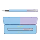 Pióro wieczne 849 Caran d'Ache, Paul Smith kolekcja 4, w pudełku Sky Blue/Lavender, stalówka F