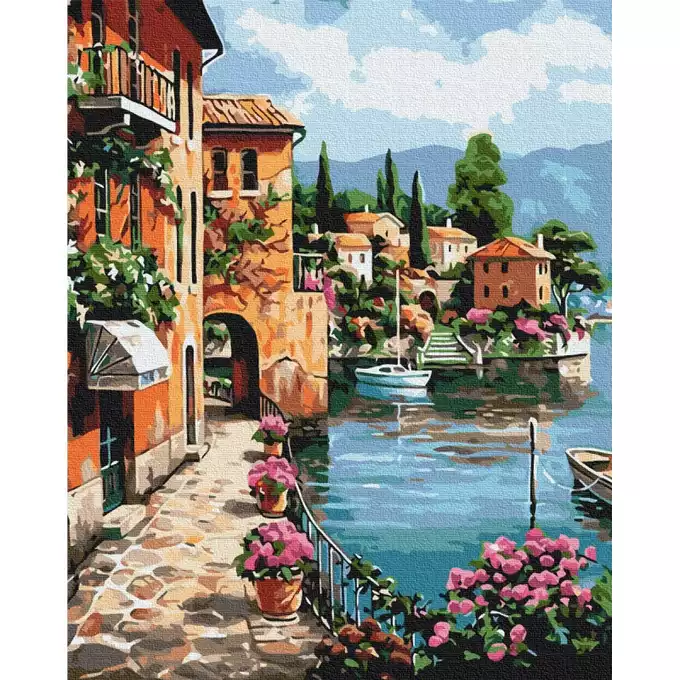 Malowanie po numerach BRUSHME, 40x50 cm, pod słońcem Positano