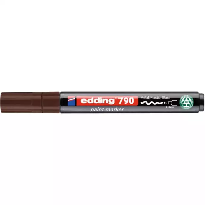 Marker olejowy Edding 790, PCR, brązowy