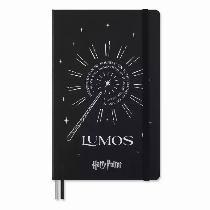 Notatnik MOLESKINE Harry Potter Lumos 2024, 13x21cm, w linie, edycja limitowana