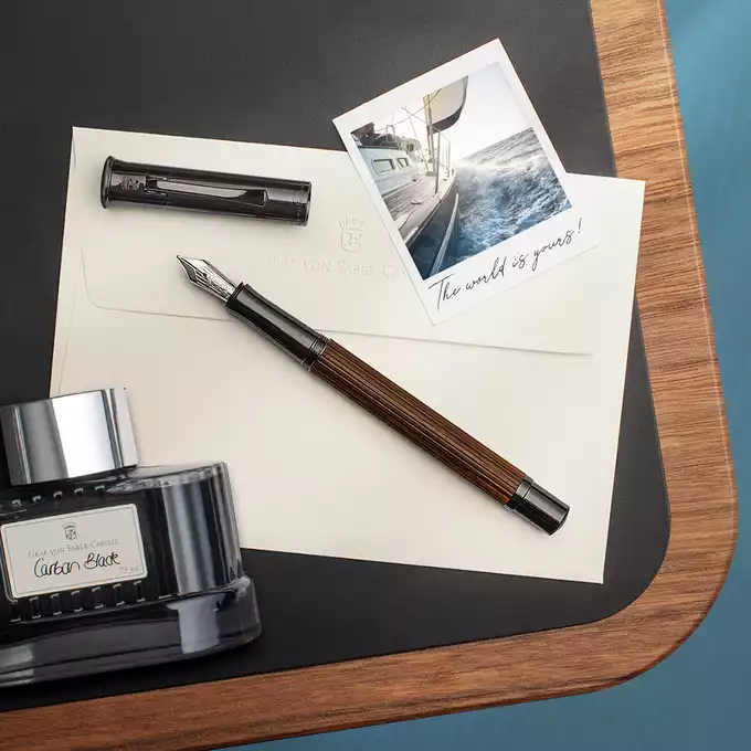 PIÓRO WIECZNE CLASSIC MACASSAR GRAF VON FABER-CASTELL, STALÓWKA M