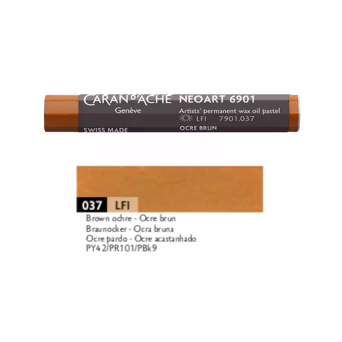 Pastela olejna Caran d’Ache Neoart, kolor 037 Brown Ochre