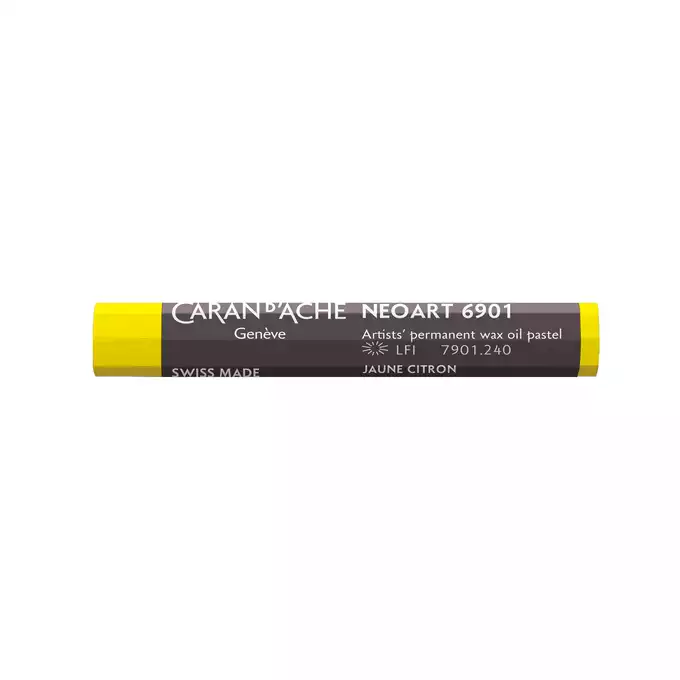 Pastela olejna Caran d’Ache Neoart, kolor 240 Lemon Yellow