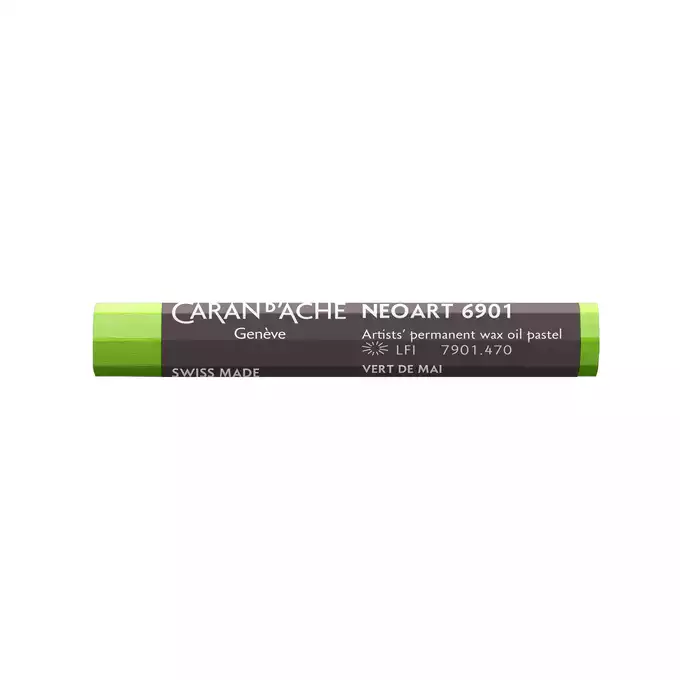 Pastela olejna Caran d’Ache Neoart, kolor 470 Spring Green