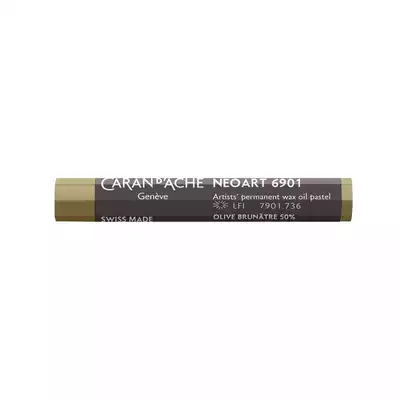 Pastela olejna Caran d’Ache Neoart, kolor 736 Brown Olive 50%