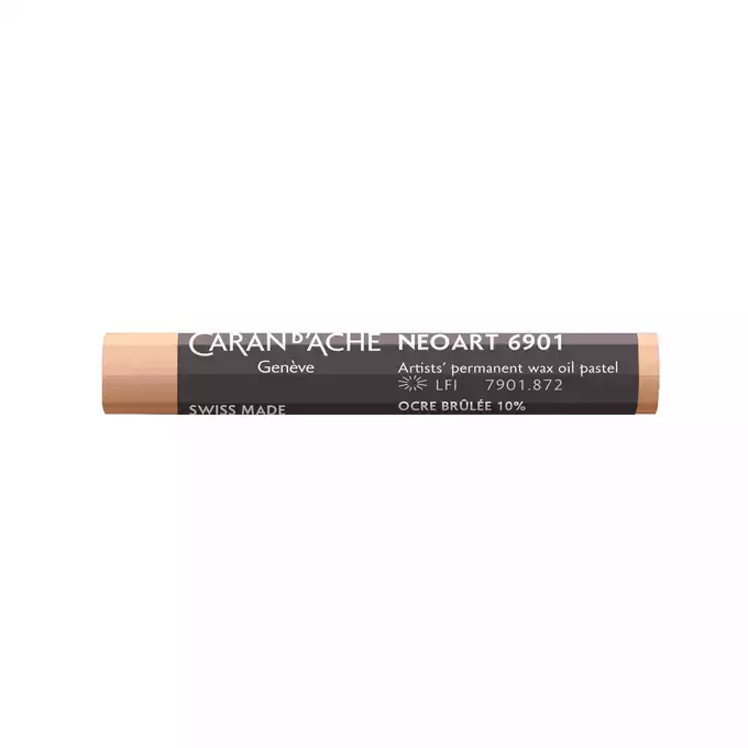 Pastela olejna Caran d’Ache Neoart, kolor 872 Burnt Ochre 10%