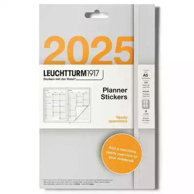 ZESTAW NAKLEJEK PLANER ROCZNY 2025/2026 A5 (8 NAKLEJEK, PRZEGLĄD ROCZNY 25/26, PRZEGLĄD PROJEKTÓW 2025) LEUCHTTURM1917