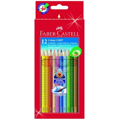 KREDKI GRIP 2001 12 KOL. OPAKOWANIE KARTONOWE FABER CASTELL