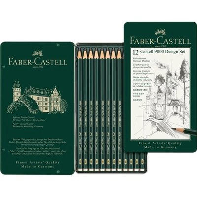 ZESTAW 12 OŁÓWKÓW CASTELL 9000 DESIGN FABER-CASTELL