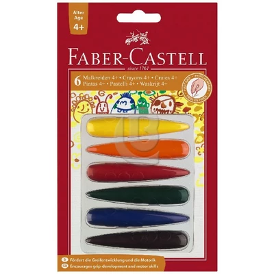 KREDKI ŚWIECOWE 6-KOL. BLISTER FABER-CASTELL