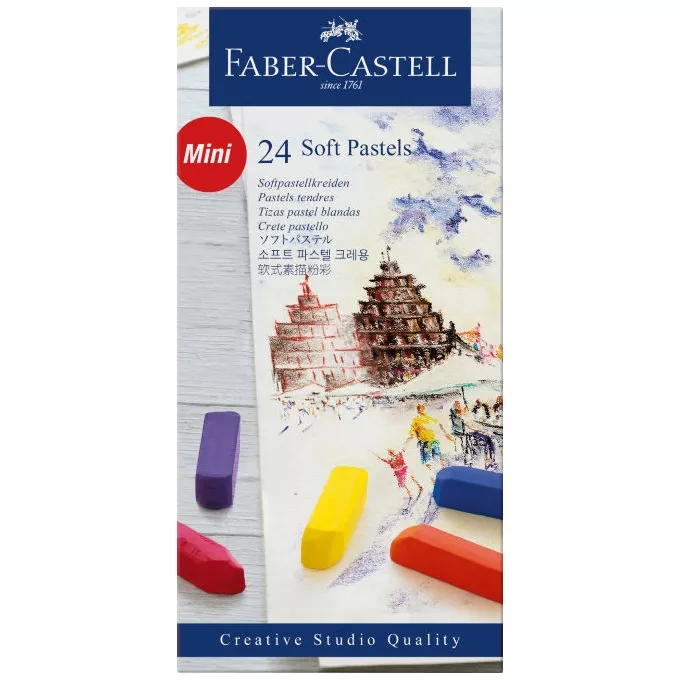 PASTELE SUCHE MINI CREATIVE STUDIO FABER-CASTELL, 24 KOLORY