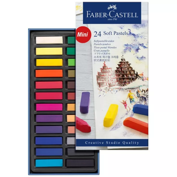 PASTELE SUCHE MINI CREATIVE STUDIO FABER-CASTELL, 24 KOLORY