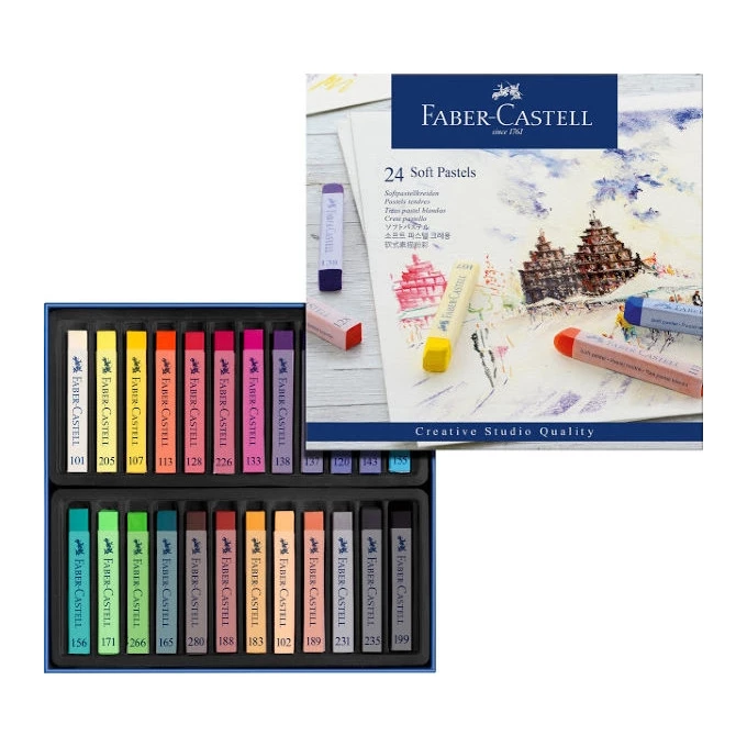 PASTELE SUCHE CREATIVE STUDIO FABER-CASTELL, 24 KOLORY