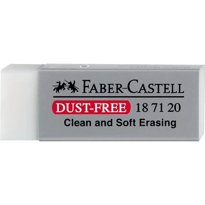 GUMKA DO ŚCIERANIA OŁÓWKÓW I KREDEK DUST FREE PLASTIKOWA BIAŁA DUŻA FABER-CASTELL