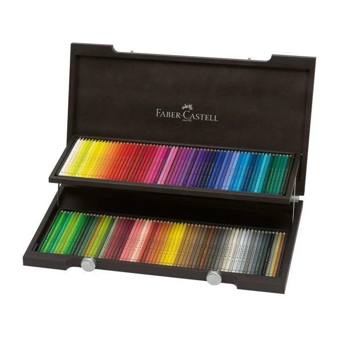 KREDKI POLYCHROMOS FABER-CASTELL, 120 KOLORÓW W OZDOBNEJ KASECIE