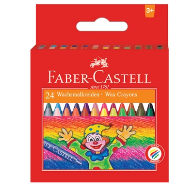 KREDKI WOSKOWE FABER-CASTELL, 24 KOLORY