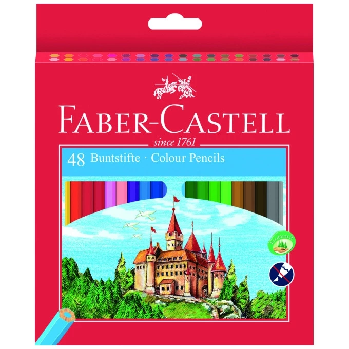 KREDKI ZAMEK FABER-CASTELL, 48 KOLORÓW