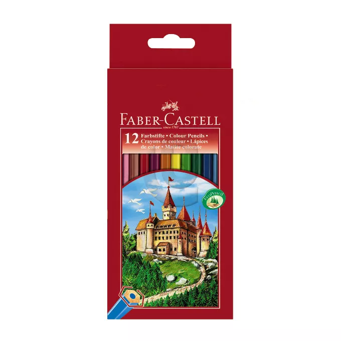 KREDKI ZAMEK FABER CASTELL, 12 KOLORÓW 