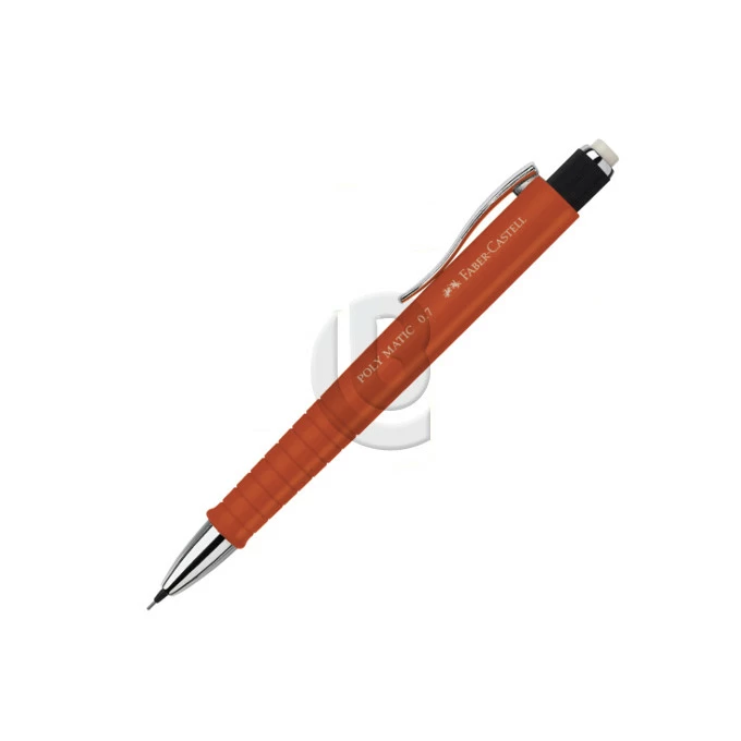 OŁÓWEK AUTOMATYCZNY 0,7MM POLY MATIC FABER-CASTELL, POMARAŃCZOWY