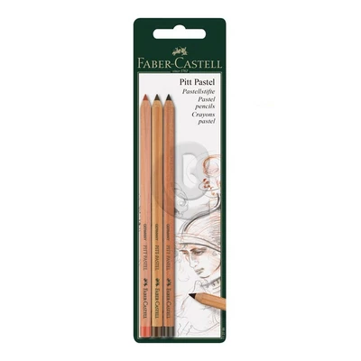 KREDKI PASTELOWE PITT FABER-CASTELL, 3 KOLORY