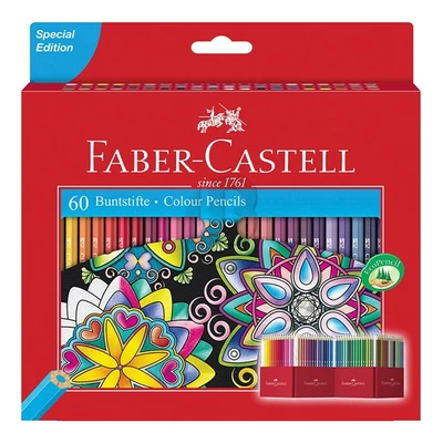 KREDKI ZAMEK FABER-CASTELL, 60 KOLORÓW