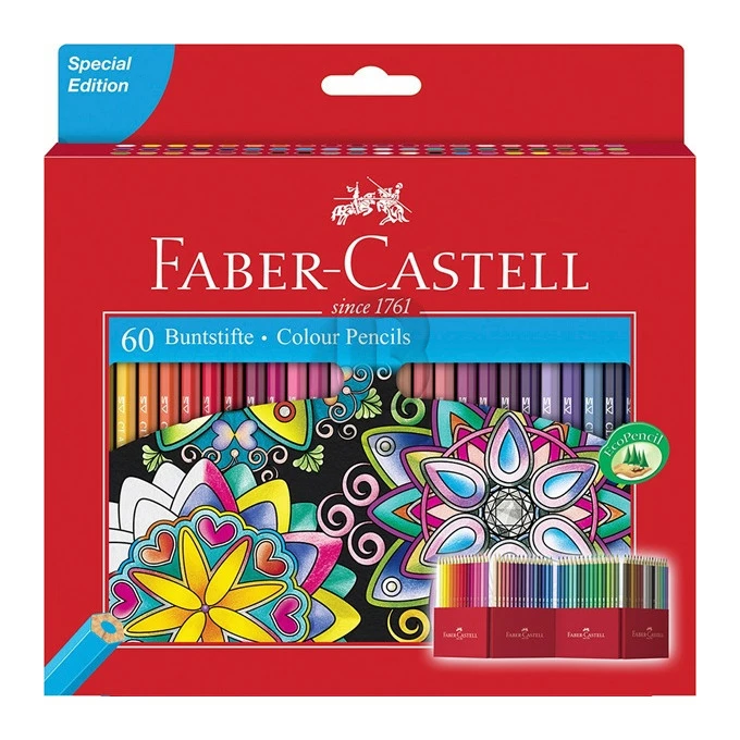 KREDKI ZAMEK FABER-CASTELL, 60 KOLORÓW