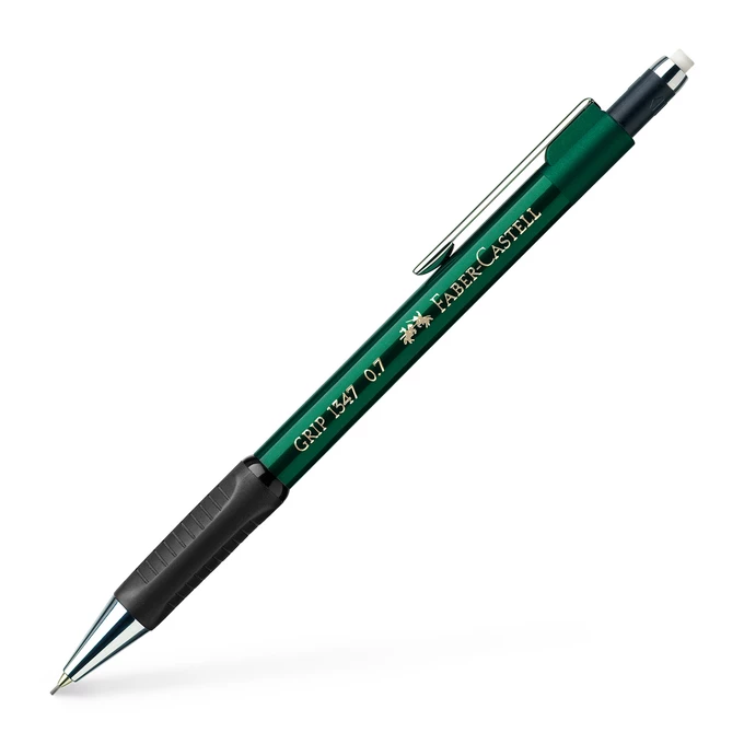 OŁÓWEK AUTOMATYCZNY GRIP 1347 0,7MM ZIELONY METALICZNY FABER-CASTELL