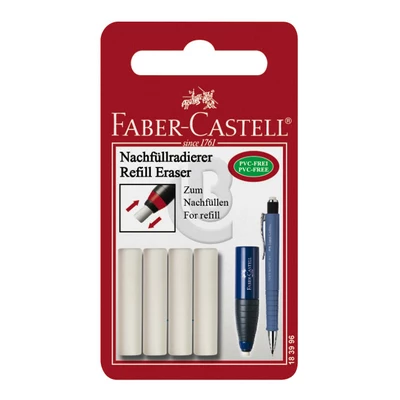 ZAPASOWA GUMKA POLYMATIC FABER-CASTELL, 4 SZTUKI