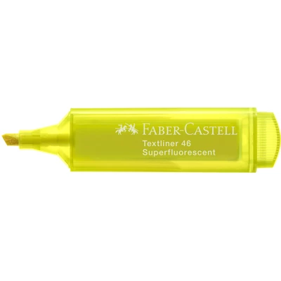 ZAKREŚLACZ 1546 FABER CASTELL, NEONOWY ŻÓŁTY 