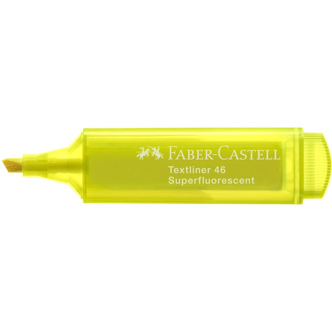 ZAKREŚLACZ 1546 FABER CASTELL, NEONOWY ŻÓŁTY 