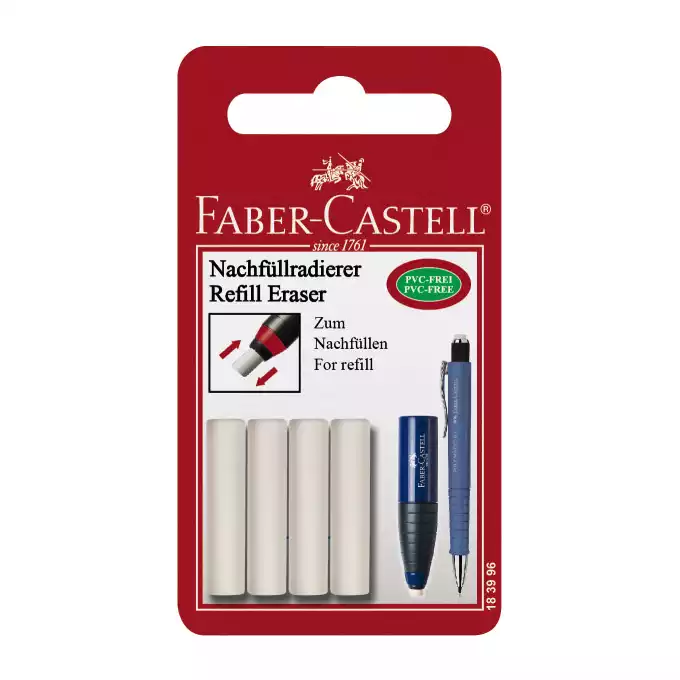 ZAPASOWA GUMKA POLYMATIC FABER-CASTELL, 4 SZTUKI 