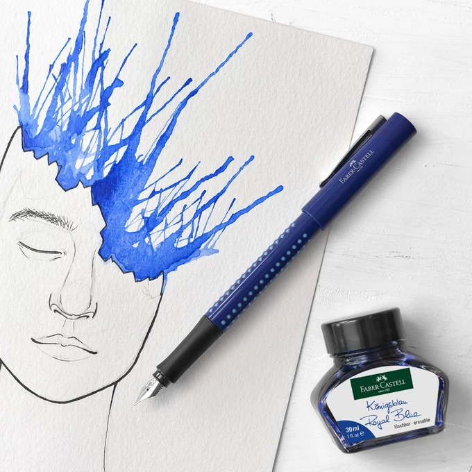 ATRAMENT FABER-CASTELL NIEBIESKI